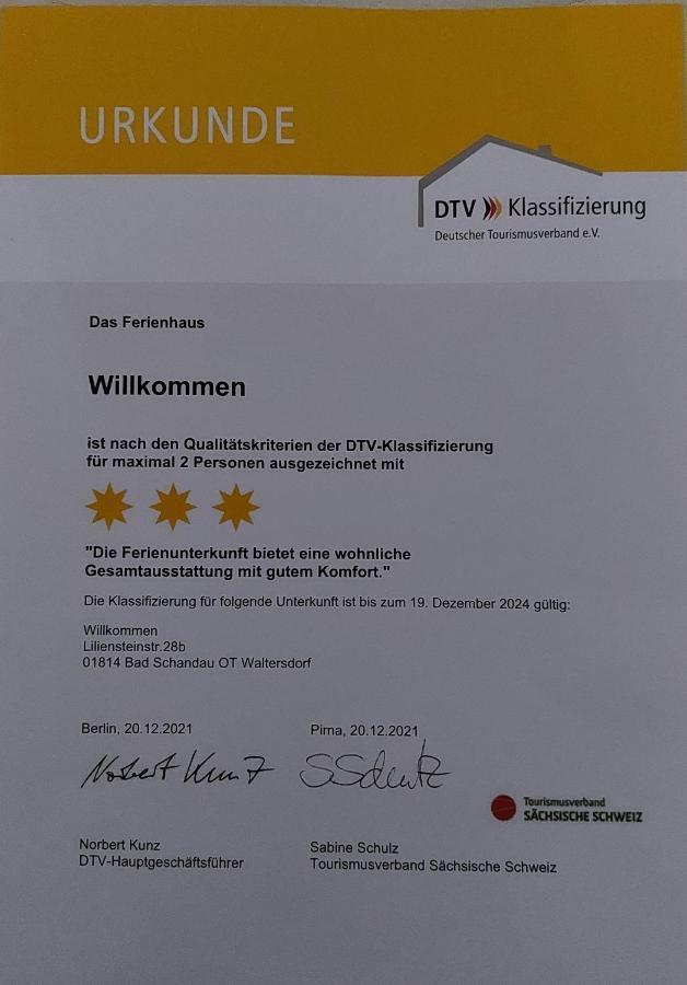 Ferienhaus Willkommen Bad Schandau Bagian luar foto